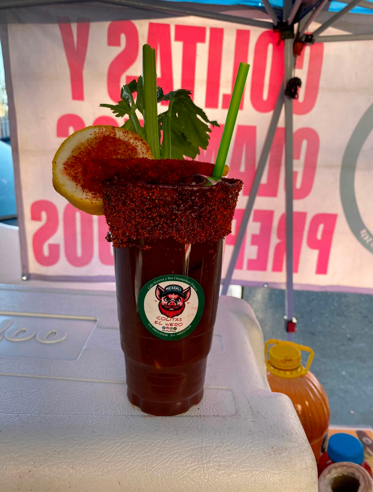 Michelada con Apio
